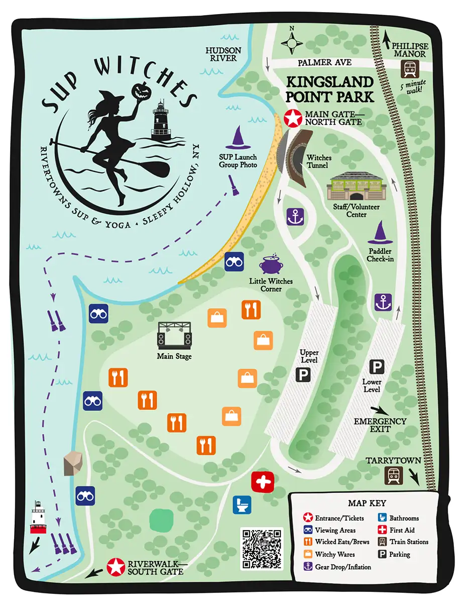Map of the SUP Witches Festival